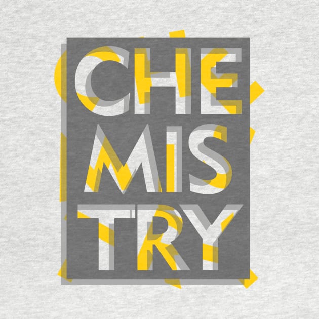 3d effect scrambled letter of chemistry by Typography Dose